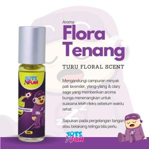 – Beri Rasa Selesa Tenang & Segar – Aroma Citrus Mint Flora Zes  Tots N Fun untuk Bayi Kanak-kanak & Toddler
