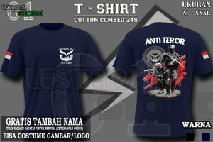 KAOS POLISI DENSUS 88 ANTI TEROR TERBARU - TSHIRT DENSUS 88 NEW DESAIN -KAOS PANJANG POLISI DENSUS 88 ANTI TEROR - MENGGUNAKAN BAHAN COTTON 30S - GRATIS TAMBAH NAMA