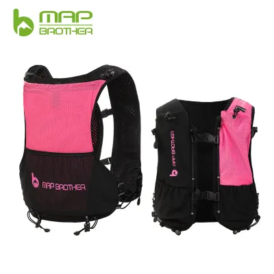 MAP BROTHER Hydration Backpack Rucksack Bag Vest Harness For 2L Water Bladder Hiking Camping Running Marathon Race Sports
