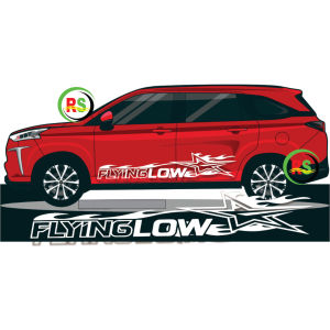 STIKER FLYING LOW AVANZA XENIA SEGALA TIPE CUTTING STCIKER KEREN TERBARU