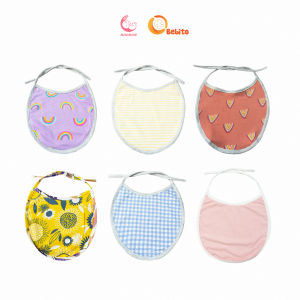 Yếm tròn cho bé chất liệu Cotton mềm mại an toàn cho bé (yếm cho bé sơ sinh)