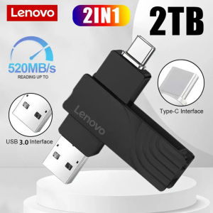 Hot selling Super Lenovo 2TB Waterproof 2IN1 OTG Flash Drive Type-C Smart Phone Pen Drive