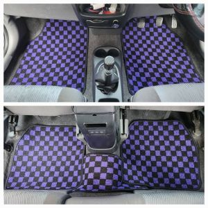 PROTON WAJA 5pcs Carpet Checkmate Dice Dadu Thai Style Chess Mat Car Floor Mat Anti-Slip Karpet High Quality Waja Carpet