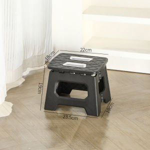 Portable Folding Plastic Stool Lightweight Handheld Bench for Home Camping Fishing & Stall Use