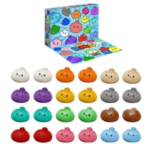 XYAX Slow Rebound Dumpling Advent Calendar Soft TPR Hand Relax Dumpling Squishy Boys Girls Pinch 24Day Countdown Calendar Christmas Holiday