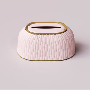 Light Luxury Creative Tissue Box Kotak Tisu Kreatif Gaya Nordik dengan Pendorong Per