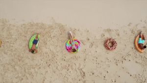 Intex : 56262EP Chocolat Donut Inflatable Swim Rings