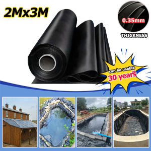 Super Size 6x10m 8x10m Thickened 0.5MM HDPE Fish Pond Liner Anti-seepage Membrane Geomembrane Leak-proof Breeding Plastic Film Durable Flexible Pliable Fish Pond Liners Aging-proof Durable Pond Skins for Outdoor Fish PondsWater Features
