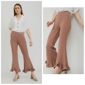 Celana Cutbray Scuba Belah Depan/Celana Cutbray Viral Terbaru