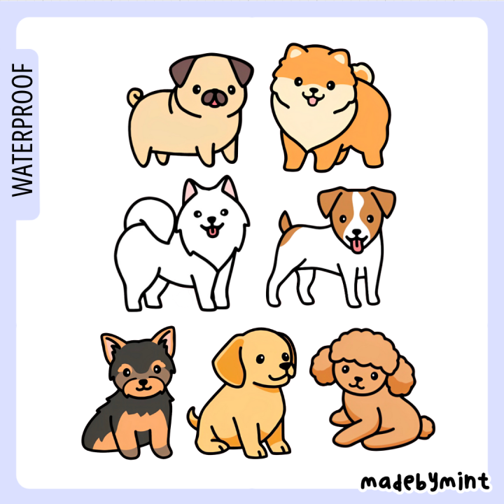 Cute Kawaii Beagle Dog Lover Stickers