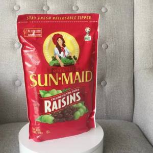 进口原装SunMaid阳光少女加州无核葡萄干提子干烘焙原料免洗零食
