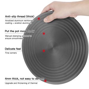 Aoli Store 24cm/28cm Heat Diffuser for Gas Stove Heat Conduction Plate Household Thaw Board Anti-Burning Kitchen Utensils Stove Heat Diffuser