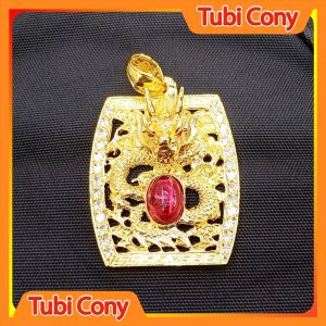 Mặt rồng nam gắn đá cao cấp M14324-197-DX1 Tubi Cony - Dễ phối đồ  - Mang đi chơi đi tiệc rất đẹp
