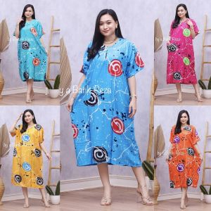 Daster Jumbo Rayon Selena XXL Busui: Muat Sampai BB 85 kg