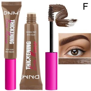 DNM Natural Eyebrow Gel with Stereoscopic Fiber Brush Waterproof and Long-lasting Brow Dye Makeup for Women Men