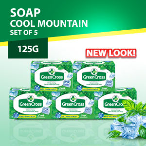 Green Cross Cool Mountain Moisturizing Germ-Protection Bar Soap (125g) Set of 5