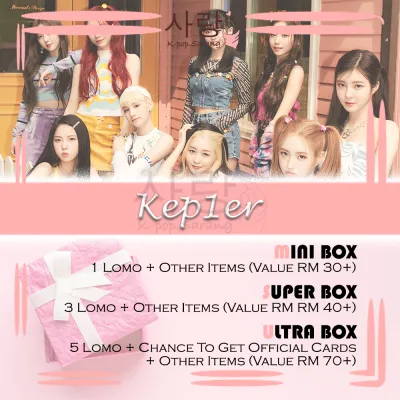 Kpop Lucky Box BLACKPINK BABYMONSTER NEWJEANS LE SSERAFIM IVE ILLIT TWICE AESPA (G)I-DLE ITZY IU KEP1ER RED VELVET STRAYKIDS SEVENTEEN ENHYPEN BTS ZEROBASEONE TREASURE Photocard Foto Kad LOMO Korean Collection