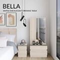 Maline Bella Dressing Table White Wash. 