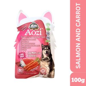 100g Aozi Organic Dog Wet Food Pouch All Stages Adult Puppy Dogs Pet Daily Healthy Balanced Meal