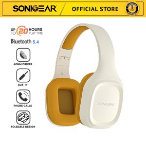 SonicGear Airphone 5 Bluetooth Headphone with Mic | High Clarity and Strong Bass
