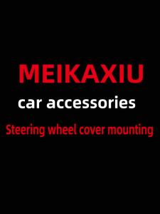 Cute Cartoon Kitten Car Steering Wheel Cover Plush Warm No Inner Ring Accessory Fit For 14.5-15 Inch Universal Decor