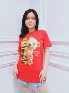 Godwin Collection - Kaos Bear Kawaii Kaos Combed 30s Sablon Cantik Kaos Wanita Terbaru Atasan Wanita Terbaru Kaos Terlaris