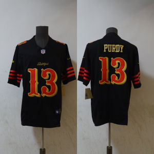 In-stock NFL embroidered football jersey San Francisco 49ers # 13 # 23 # 85 Player American Style Jersey