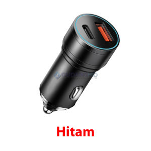 Aluminium Car Fast Charger Type C 42.5W PD 20W Power Delivery QC 3.0