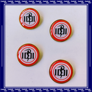 Pin Bros Lencana Kuningan IDI (Ikatan Dokter Indonesia) Ukuran 3cm (Peniti / Magnet)