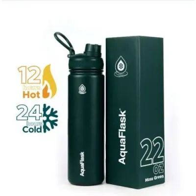 AquaFlask (40oz) Wide mouth w/ flip cap Vacuum Insulated Stainless Steel Drinking Water Bottle