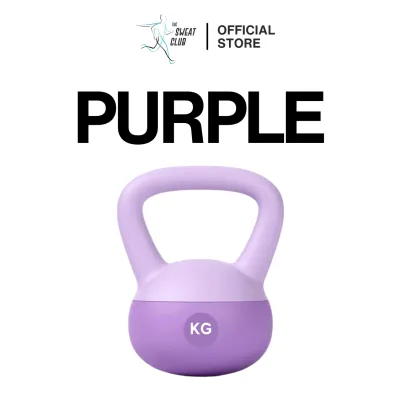THE SWEAT CLUB 2KG 4KG 6KG 8KG 10KG Soft Kettlebell with Cushioned Impact Resistant Base and Anti-Slip Wide-Grip Handle for Home Workouts Weightlifting Personal Training