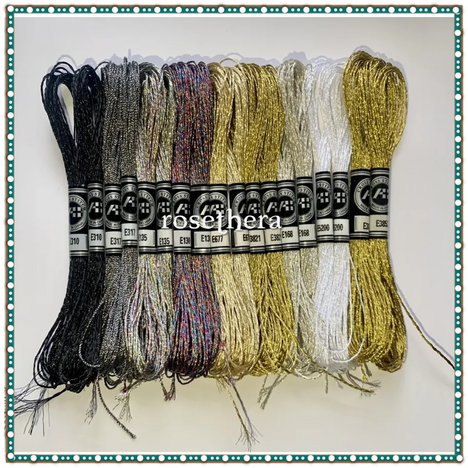 Gold Thread Embroidery Stitch  Metallic Gold Embroidery Thread