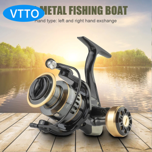 VTTO Fishing Reel HE1000-7000 Max Drag 10kg Spare Metal Spool Spinning Reel Fishing Reel Wheels
