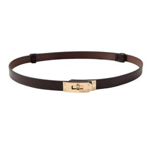 Elegant Waist Belt Retro Style Waistband PU Leather Thin Corset Belt Solid Feature Adjustable Buckle for Everyday Wear