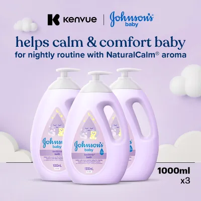 Johnsons Baby Bedtime Bath 1000ml x 3