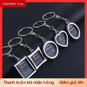 CS 1 chiếc móc chìa khóa khung ảnh trong suốt trong suốt sang trọng Móc chìa khóa