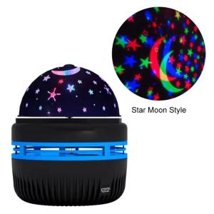 Colorful Starry Sky Projector Lamp Rotating Crystal Magic Ball LED Night Light for Bedroom Decor Lamp RGB Moon Projection Light