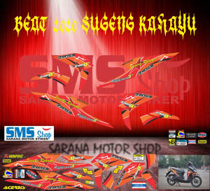 striping stiker motor variasi beat all new 2020 sugeng rahayu