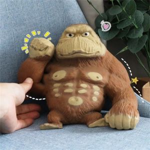 XEG1377 Big Giant Kids Gift Stress Relief Spongy Toys Animals Toys Elastic Monkey Toy Fidget Orangutan Monkey Antistress Toy Squeeze Orangutan