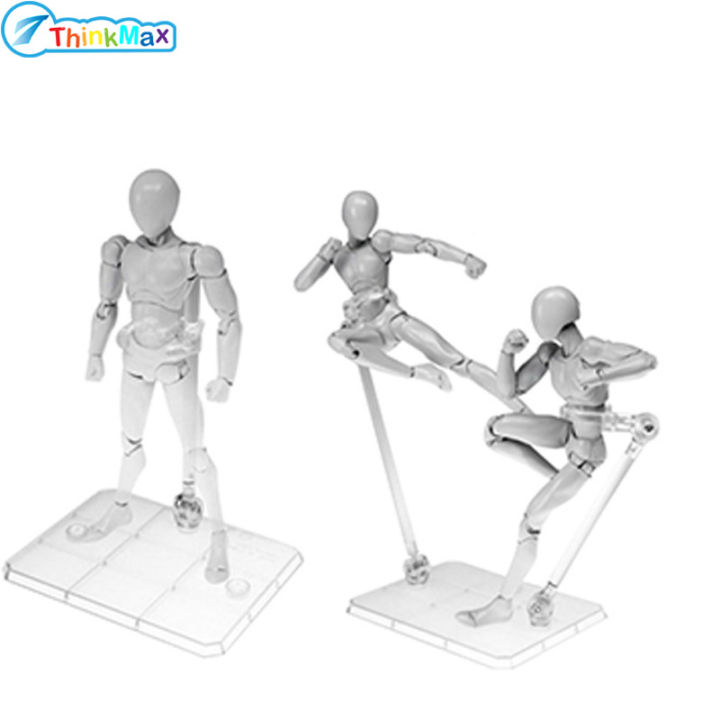 2 Supporti Per Action Figure Con Doppio Braccio Regolabile, Base Collegabile, Per Gundam HG/RG 1/144 E SHFiguarts, Trasparente