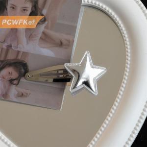 【PCWFKef】 Harajuku Sao Bobby Pin Ngọt Ngào Dễ Thương Ngôi Sao Năm Cánh Barrettes Hợp Thời Trang Tóc Clip Cho Phụ Nữ Thẩm Mỹ Side Clip Tóc Phụ Kiện Quà Tặng