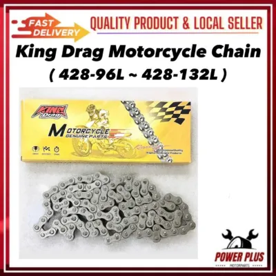 King Drag Chain Rantai Motor 428 96L 100L 104L 108L 114L 122L 132L EX5 Dream Kriss LC135 Y110 Y100 C70 RXZ Wave Dash