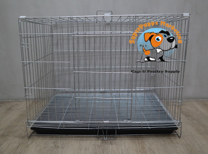 Galvanized store dog crate