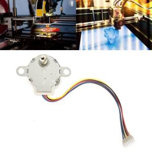 สเต็ปเปอร์มอเตอร์4สาย5V/12Vมอเตอร์สเต็ปเปอร์มอเตอร์ประสิทธิภาพสูงลด24BYJ48-394B สำหรับจอภาพกล้องไร้สาย