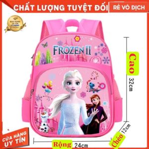Balo công chúa Elsa Anna ba lô cho bé gái Frozen 2.Cặp Công Chúa đi học siêu nhẹ size mầm non và Tiểu Học Dùng Được