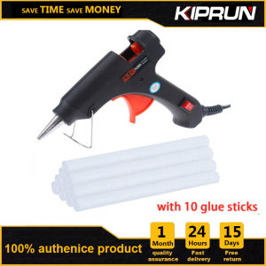 KIPRUN Hot Melt Glue 20W High Temperature Hot Melt Adhesive Trigger Repair DIY Tool Electric Silicone Glue Stick With 10 7mm ×100mm Glue Stick