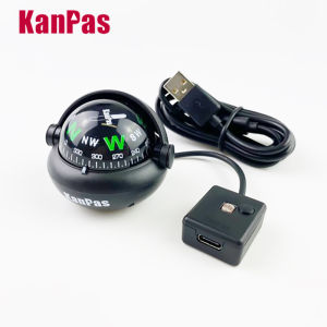 KANPAS automatic LED light car compass/Dashboard compass ball/boat compass/adjustable LED light Compass
