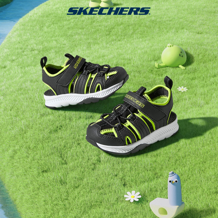 Skechers Infant Boys C-Grip Sandals - 406525N-BKLM | Lazada