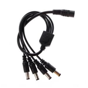1 Female to 2/3/4/5 Male Plug 5.5x2.1mm Port 12V for DC Power Adapter Splitter C
