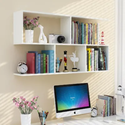 [ GIÁ XƯỞNG] kệ sách treo tường chữ S 2 tầng 80 cm x 15cmx 55cm